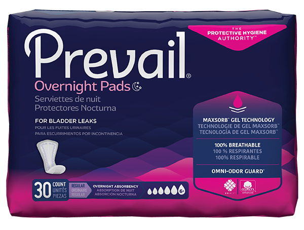 Overnight Bladder Control Pads for Women