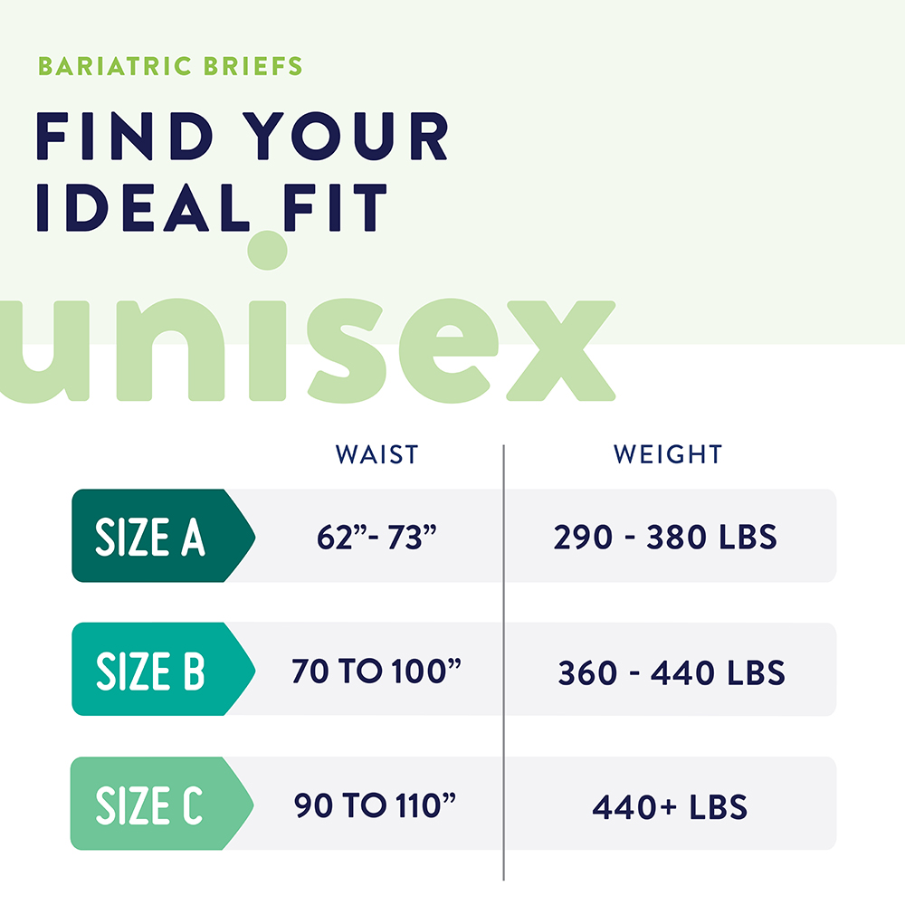 Prevail Bariatric Unisex Sizing Tile_BARI