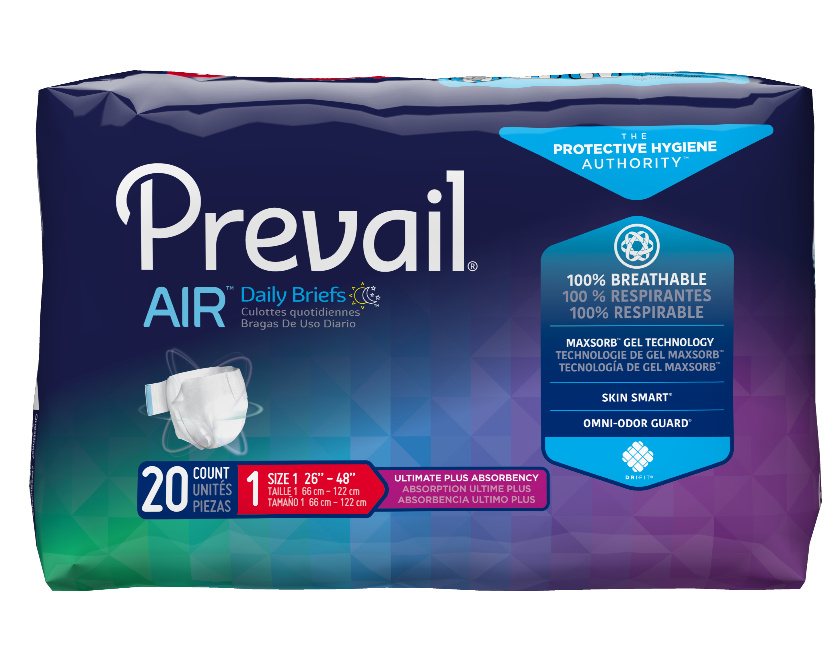 Prevail For Women Daily Disposable Underwear Female X-Large